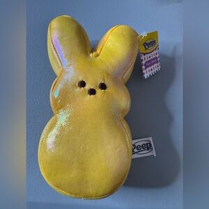 Peeps 7” mini Yellow iridescent Plush Bunny